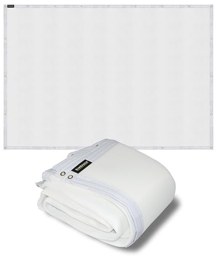 SimSpace Noise and Impact Absorbing Foam Backing for Impact Projector Screen - Premium Golf Accessories for Sound Dampening and Wear Reduction, Easy Bungee Cord Attachment, 4.5 x 2.85 meters