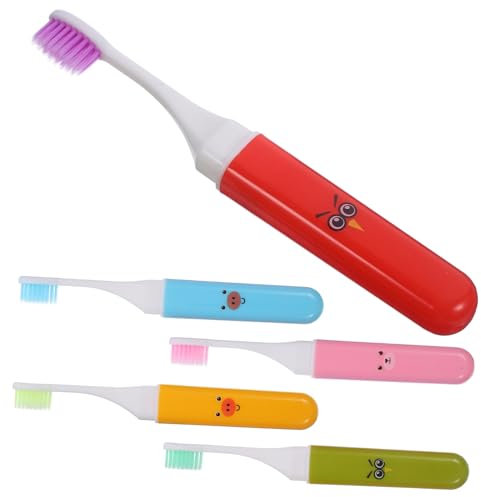 Baluue 5stücke Faltbare Zahnbürsten Mit Weichen Borsten Tragbare Reisezahnbürsten Verschiedenen Farben Für Junge Mädchen Und Erwachsene Für Unterwegs Und Camping