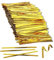 Cfcyhla 1000 Stück Twist Ties Metallischen Bindebaender Verschluss Für Tüten Gold Bindebaender Tütenclips Verschlussstreifen Bindestreifen Für Bäckerei Süßigkeitentüten Plätzchen Schokolade(3.9inch)