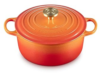 Le Creuset Flamme Dorée Round Casserole, 24cm