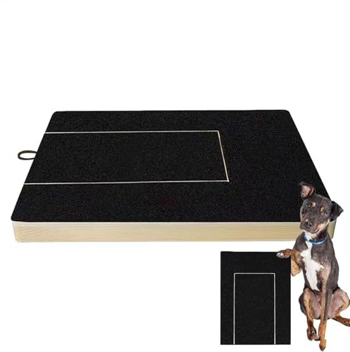Krallenschleifer Für Hunde Mit Snack-Box Kratzbrett Hund, Holzkratzer, Hunde Nägel Stressfrei Kratzbrett, Krallenschleifer Für Nagelpflege, Alternative Krallenschleifer, 35x25cm
