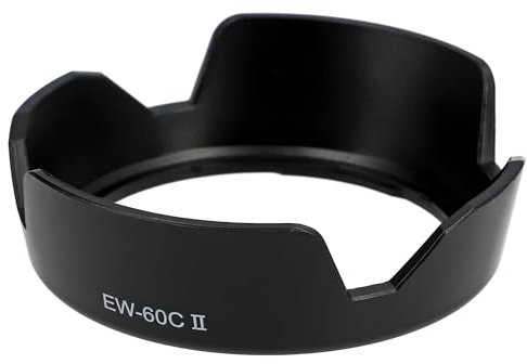 Gegenlichtblende EW-60CII Sonnenblende Kompatibel mit Canon EF 18-55MM Lens Hood