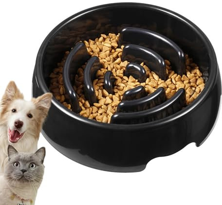 Lento para Perros,Plato con Laberinto para Mascotas - Plato Interactivo Antideslizante para Cachorros Y Adultos Que Mejora La Alimentación