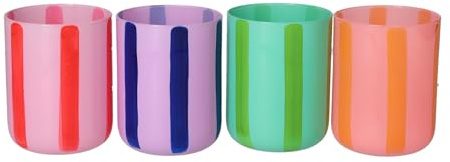 Giftcompany Linea Teelichthalter gestreift Sortiert 8cm (1 Stück)