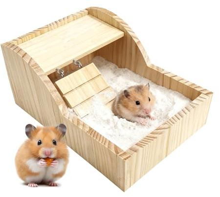 Sandwanne Für Haustiere – Umweltfreundliches Gehäuse, Abnehmbare Holzstruktur, Atmungsaktives Fellpflegegehege Mit Sicherem Abdeckungsdesign | Nagetierpflegeanwendung, Häuser, Zimmer, Wohnungen,