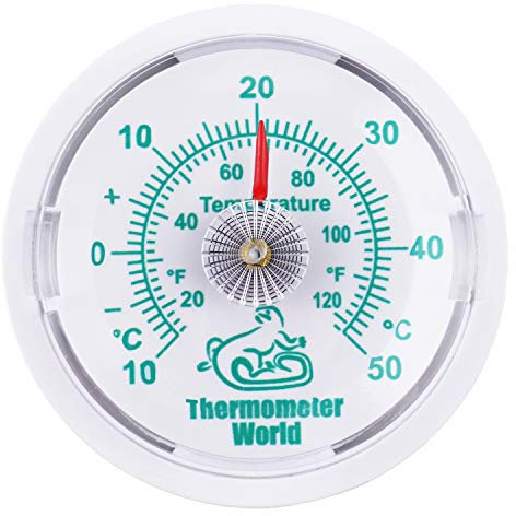 Vivarium Thermometer to Monitor Temperature In Reptile Tanks and Vivariums - 65MM Reptile Thermometer Temperature Gauge