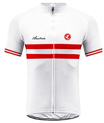 UGLY FROG Herren Deutschland，Österreich,Spanien，England Nationalflagge Designs Fahrradtrikot Kurzarm Team/Radtrikot/Jersey/Atmungsaktiv/Schnelltrocknend/Reflektoren