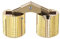 sourcing map 4pcs Charnière Cylindrique Charnière Invisible Porte Placard Armoire Meuble 16mm 180° Angle ouverture