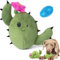 Barkbox Quietschspielzeug für Hunde, 2-in-1, interaktives Spielzeug für Kauer, langlebiges Zieh- und Apportierspielzeug, gefüllte Plüschtiere und Bälle für kleine/mittel/große Hunde