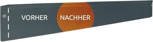 bellissa Rasenkante Beeteinfassung 40er-Set Cortenstahl 118x13 cm | Nutzlänge 46 m, aus wetterfestem Material für saubere Rasen- & Beetabgrenzung, Rasenbegrenzung Kante, robust & langlebig