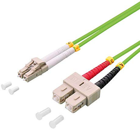 LogiLink FP5LS05 câble de fibre optique 5 m LSZH OM5 LC SC Vert - Câbles de fibre optique (5 m, LSZH, OM5, LC, SC, Vert)