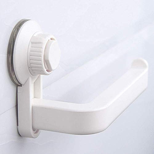 Porta rotolo di carta igienica autoadesivo con ventosa per bagno e cucina, assorbimento sottovuoto, parete senza chiodi, impermeabile e resistente all'umidità