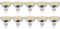 GVOREE MR16 GU5.3 LED 12V Light Bulbs 5W Daylight White Replace 40W Halogen GU 5.3 MR 16 Spotlight 4000K Neutral White 450 Lumens 120°Beam Angle (Pack of 10)