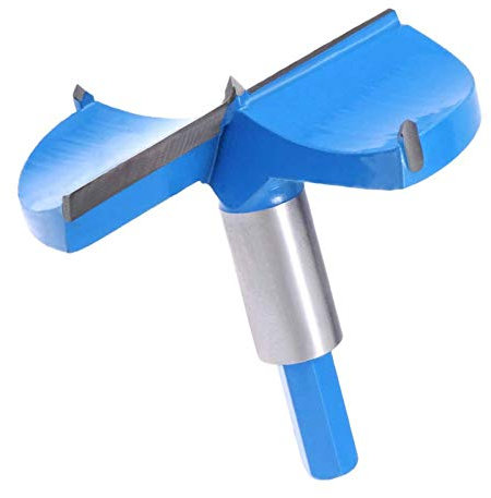 Forstnerbohrer 95 mm Bohrer Holzbearbeitung Lochsäge Holzschneider Professionelle Legierung Holz Bohren Holzbearbeitung Loch Bohrkrone Power Rotary Cutting Tool Blau (1 Stück)