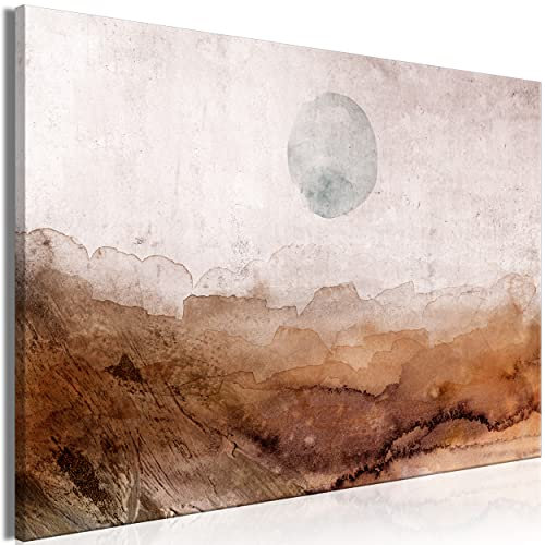 decomonkey Bilder Abstrakt 90x60 cm 1 Teilig Leinwandbilder Bild auf Leinwand Vlies Wandbild Kunstdruck Wanddeko Wand Wohnzimmer Wanddekoration Deko Modern Landschaft