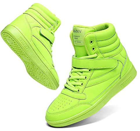anck Sneaker Damen Keilabsatz Schuhe Sportschuhe Damen Hohe Mädchen Schuhe Weiss Weiße Schwarz Grün Turnschuhe Damen (38,grün)