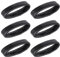 Cobee Lot de 6 boucles de bracelet de montre en cuir, boucles de rechange, support de bracelet de montre, anneaux de fixation de montre, 18 mm, Cuir