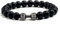 DIANN Frauen Männer Perlen Armband Hantel Herren Mode Yoga Schmuck Original Armreifen-Matt-schwarz