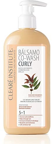 Clearé Institute | Co-Wash Curly Balsam | Definierte Locken, Feuchtigkeit und Glanz | Reinigt, pflegt und entwirrt | Perfekte Locken | 98% natürliche Inhaltsstoffe | 330ml