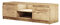 MINIO go for it - TV-Schrank Dingo I Lowboard für Fernseher I TV-Kommode I TV lowboard stehend I 120cm I mit 2 Klapptüren & 2 offenen Fächern I TV Möbel I Kastanie - Lowboard mit LED