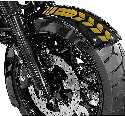 Adesivo per parafango moto motocicletta scooter MILITARE FRECCIA custom racing edition universale decal scegli colore cod.1865 (091 Oro)