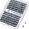 DF ciglia finte extension ciglia D Curl 10-16mm ciglia finte ciuffetti per uso personale e domestico fai da te 240 pezzi -Rose 15