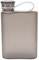 Mumusuki 380ml Slim Flat Water Bottle – Leakproof & Portable Square Plastic Flask for Travel, Gym & Handbag – BPA-Free, Transparent & Lightweight (Grey)