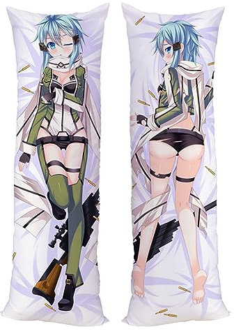 Asada Shino Sword Art Online GGO Kissenbezug - Pfirsichhaut, 150 x 50 cm, Asuna