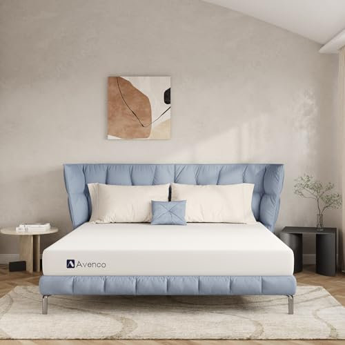 Avenco Matratze 180x200,7 Zonen Kaltschaummatratze,Bezug Waschbar Komfortschaummatratze, Atmungsaktiv Schaumstoff Rollmatratze, Öko-Tex Zertifiziert,Höhe 18 cm