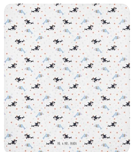 Mr. & Mrs. Panda 130 x 155 cm Sherpa Kuscheldecke Orca Zylinder - Geschenk, Meerestiere, Urlaub, Meer, Narwal, Konfetti, Glitter, Glitzer