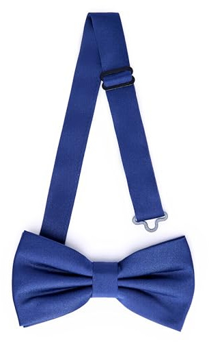 Ladeheid Elegante Herren Fliege - Hochwertig, Matt, Verstellbar, Perfekt für Hochzeit, Party, Büro. Ideal für Männer, Frauen, Teenager - Tolles Geschenk Größe 12cm x 6cm BMM