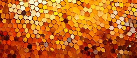 adrium Acryl-Bild 120 x 50 cm: Bunter Mosaikhintergrund. Nahaufnahme eines farbenfrohen Keramikmosaikmusters. (216386413)