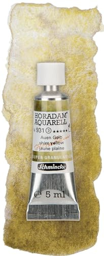 Schmincke – HORADAM® AQUARELL, Super Granulation, Auen Gelb, 5 ml, sehr stark granulierende Farbtöne, feinste, supergranulierende Aquarellfarben