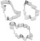 GRUSS & CO Ausstecher Set Motiv Dino | Geschenkset für Kinder mit 3 Ausstechformen, Dino, Saurier, Christbaum | Backformen, Plätzchen backen | 51135