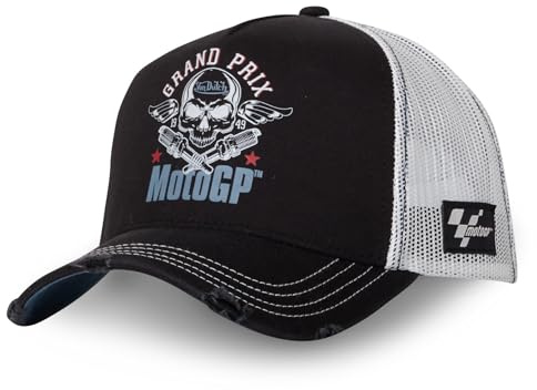 Von Dutch Kappe für Damen & Herren Moto GP, Trucker-Kappe, verstellbar, originell & authentisch, schwarz 1, Einheitsgröße