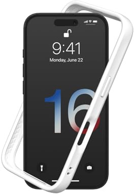 RHINOSHIELD Mod NX Bumper Phone Case for iPhone 16 White | Bumper Case without Backplate, Ultra-Slim Design, Minimalist Style, Military Grade Drop Protection