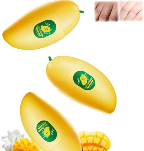 Hand Cream - Magic Food Mango Hand Milk, Mango-Feuchtigkeitshandcreme für Trockene, Rissige Hände und Haut, Koreanische Hautpflege Handcreme, Mango Handlotion mit natürlichem Pflanzenduft (3pc, 50g)