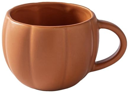 Kürbis Tasse, Niedliche Keramik Kürbis Becher, 450 Ml Keramik Pumpkin Mug, Lustige Kaffeetasse Kürbis Trinkbecher Pumpkin Mug Halloween Tasse, Neuartige Halloween Tasse In Kürbisform (1PC)