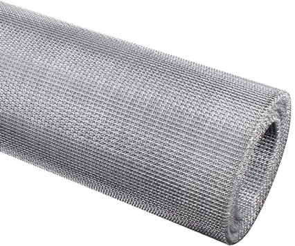 Edelstahl Drahtgitter 6Mesh Feinmetallgitter 1x15m 304 Edelstahl Kellerfenster Gitter Netz für Mückenschutz Fliegennetz (Größe:1x15m)