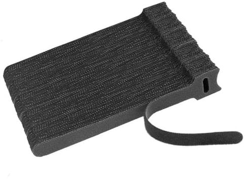 HXSZWJJ 100Pcs Releasable Cable Ties Reusable Nylon Loop Wrap Strap Speaker Guitar Microphone Mic Computer Cables Tie Wire Strap