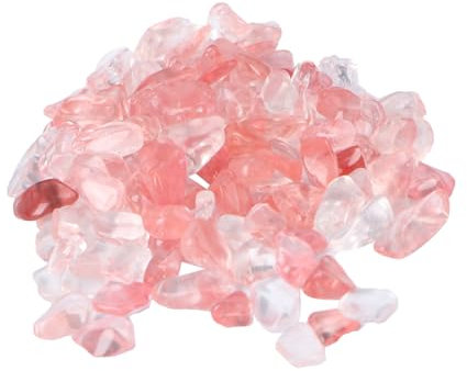 POPETPOP Petite Pierre De Cristal Sable Coloré Pour Chauffe-aquarium Gravier Rose Ornements De Bulles D'aquarium Gravier Pour Poisson Mer Décor De Réservoir Betta Pot Cailloux Pour Aquarium