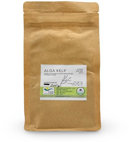 ALMICANNA: Alga KELP hydrolysiert 200g - Vitaminkonzentrat für Cannabis Pflanzen - Amendment für Living Soil