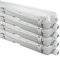 NCC-Licht 4 x LED Feuchtraumleuchte Wannenleuchte 150cm IP65 2 x 22W T8 2200 Lumen 4000K Neutralweiß durchgangsverdrahtet, Deckenlampe für Keller Werkstatt Garage
