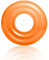 Schwimmring für Erwachsene Teenagern,Orange Fluoreszenz Schwimmreifen Aufblasbar-Ring mit 90cm Durchmesser,PVC Pool Aufblasbar Schwimmen Ring für Schwimmbad Wasser Outdoor Spielzeug Party Zubehör