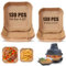 Air Fryer Liners Disposable for Ninja Crispi, 260 PCS Parchment Paper for Ninja Crispi Air Fryer FN101 4 QT & 6 Cup Glass Containers