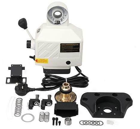 Mreryyse APF-260 X-Axis Power Feed Kit, 220V Powerfeed for Milling Machine | X-Axis Small Volume Power Feed Milling Power Table, Adjustable Speed Power Feed X-Axis for Milling Machine