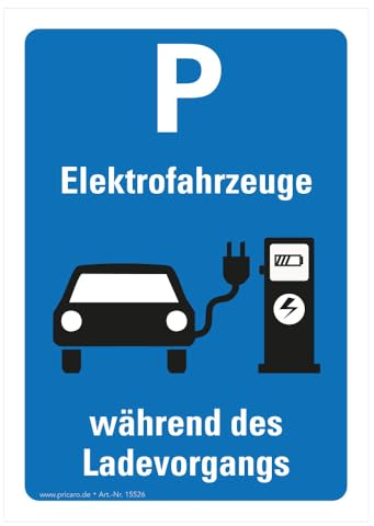 PRICARO Scheisse geparkt Flyer Elektroauto-Schild, A6, 50 Stück
