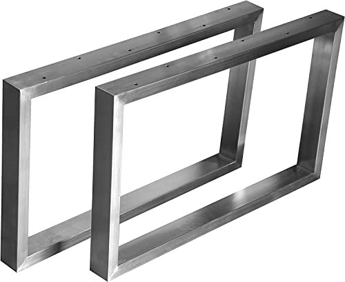 CHYRKA Couchtisch Kufengestell Tischgestell Edelstahl 201 60x30 Rahmentisch Tischkufe Tischuntergestell MT (300x500 mm - 1 Paar)