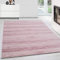 Teppium Moderner Kurzflor Teppich Wohnzimmer 200x300 (200 x 290 cm) Pink - Flauschiger Teppich Waschbar, Einfarbig, Pflegeleicht, Weich - Ideal für Schlafzimmer, Esszimer und als Küchenteppich