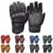 Goldtop Silk & Unlined Predator CE APPROVED Leather Motorcycle Gloves - Black (M - 8)
